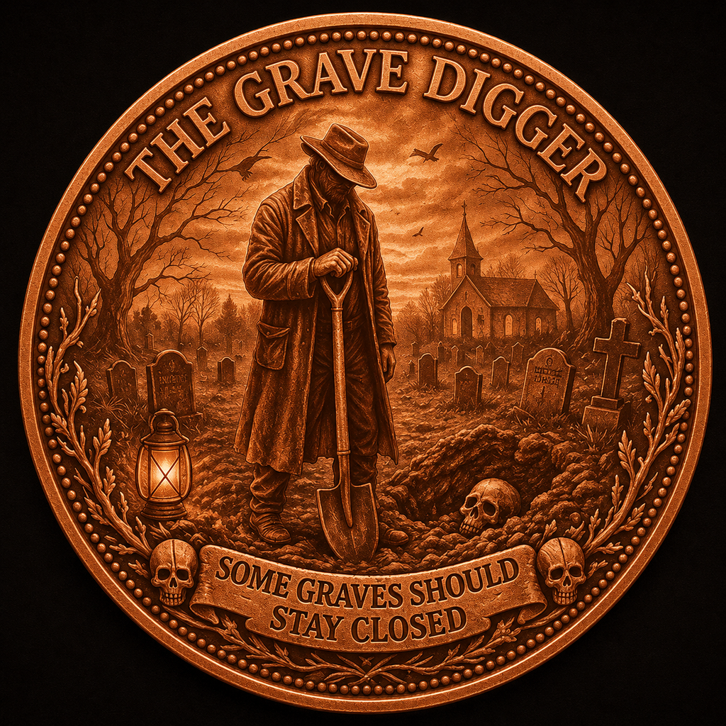 1 oz Copper Round - Grave Digger