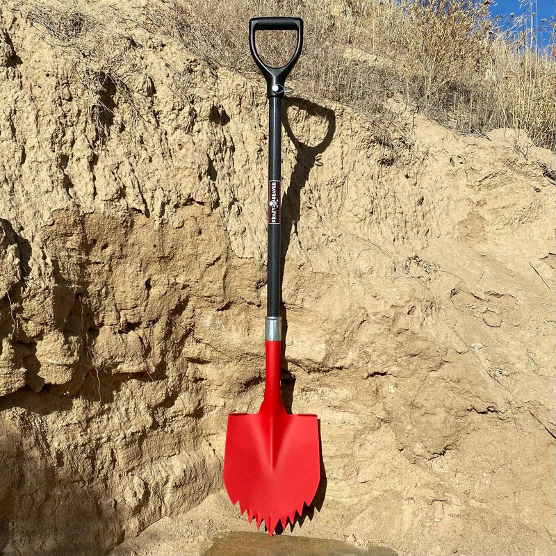 Load image into Gallery viewer, Krazy Beaver Shovel XL (Red Textured Head / Black Handle)
