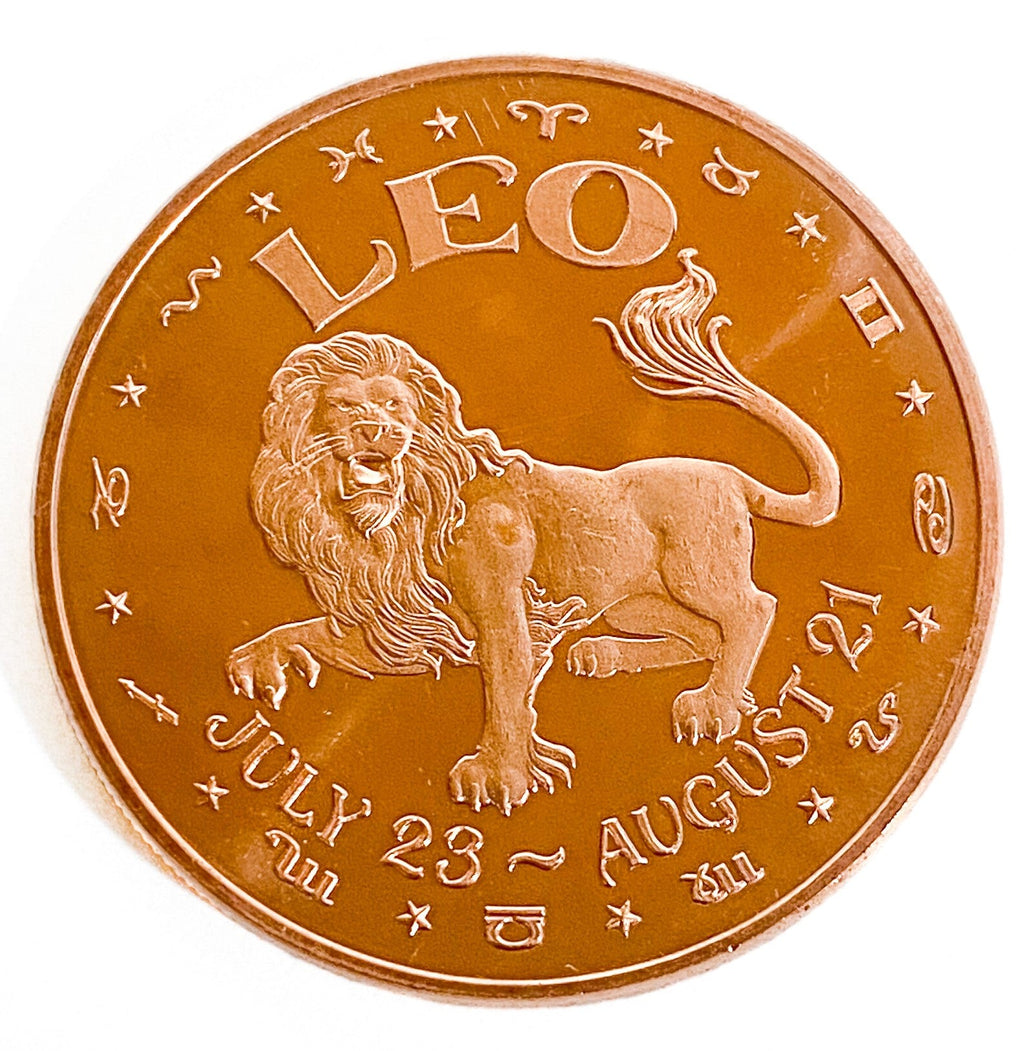 1 oz Copper Round - Leo