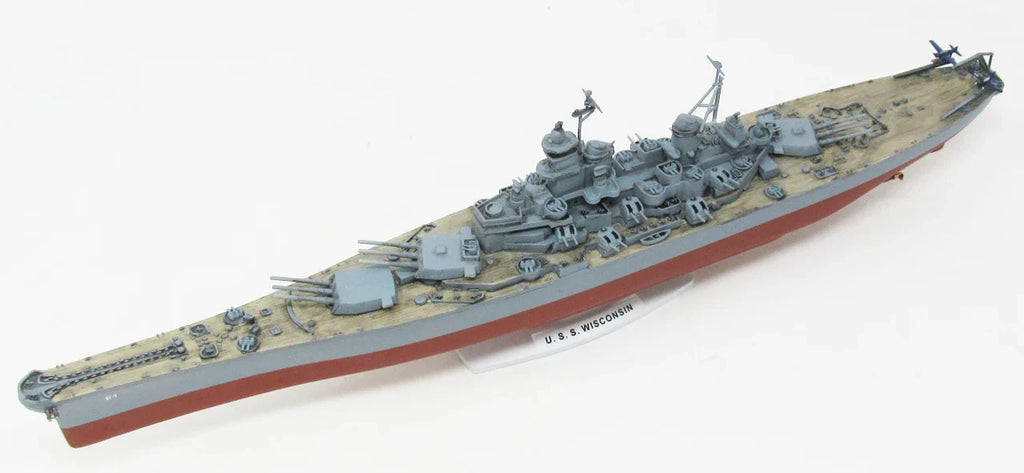 1:665 USS Wisconsin (BB-64) Iowa-Class Battleship 16 Inch Plastic Model Kit