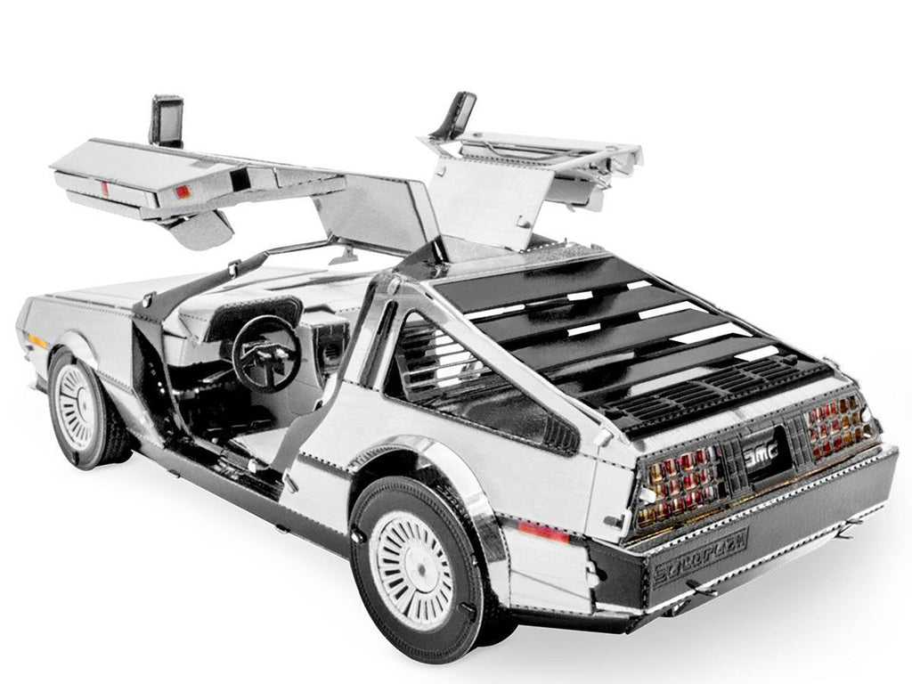 Metal Earth - Model Kit DeLorean Brushed Metal (Moderate Difficulty) Steel Model