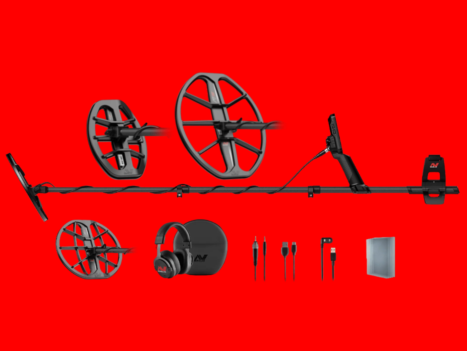 Minelab Manticore Metal Detector Coil Bundle M8 M11 M15