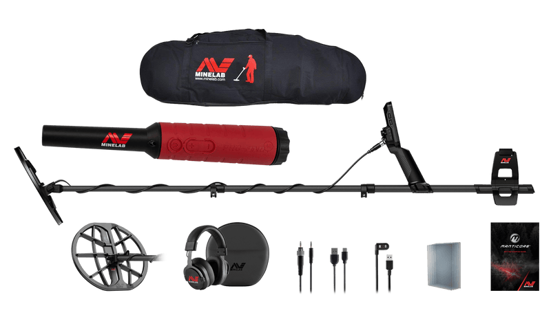 Load image into Gallery viewer, Minelab Manticore Multi Frequency Metal Detector Combo
