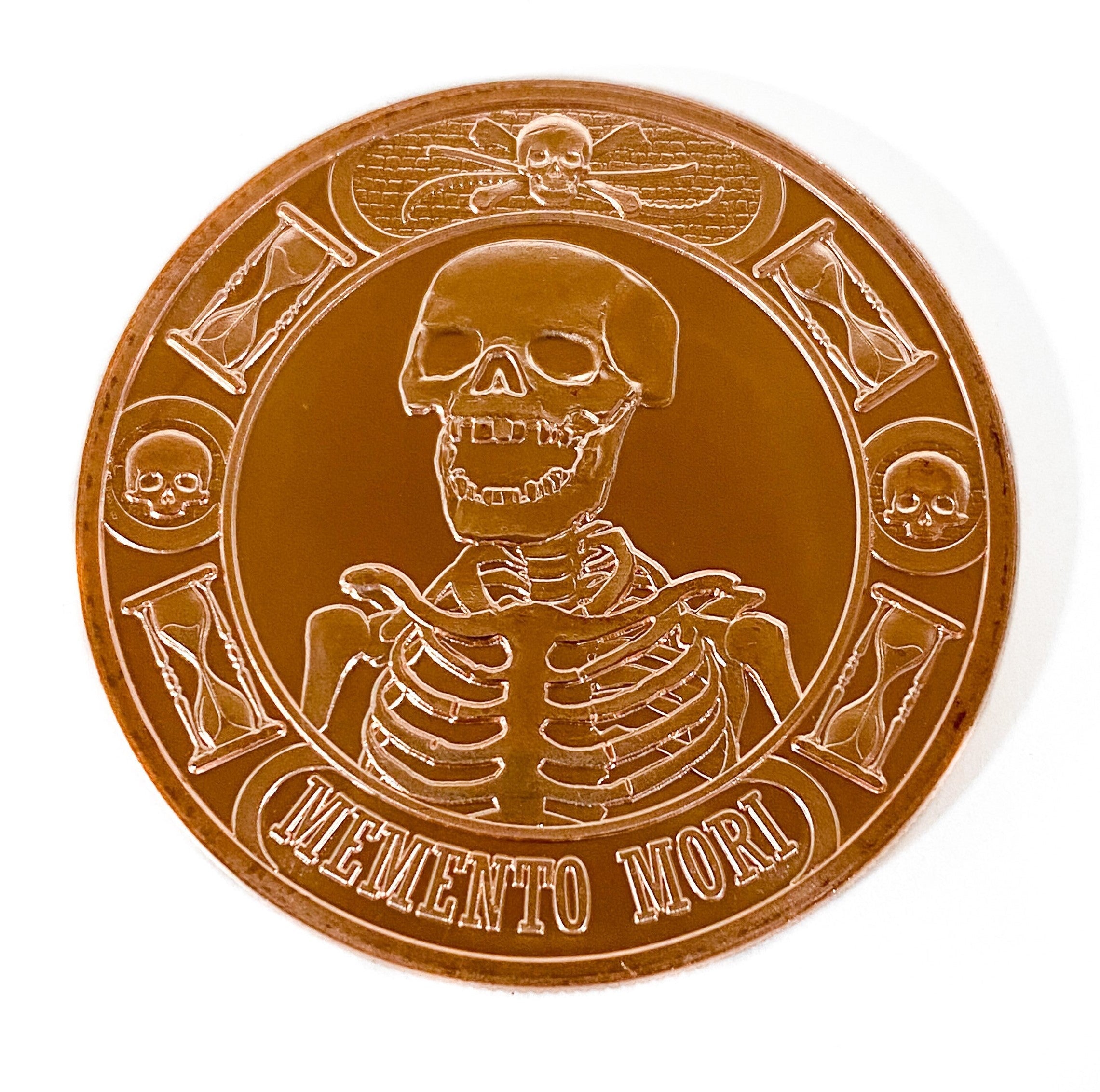 1 oz Copper Round - Memento Mori