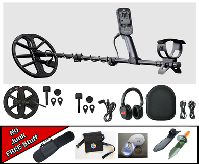 Minelab Equinox 900 Metal Detector with 11” Double-D Coil and 6” Double-D Coil