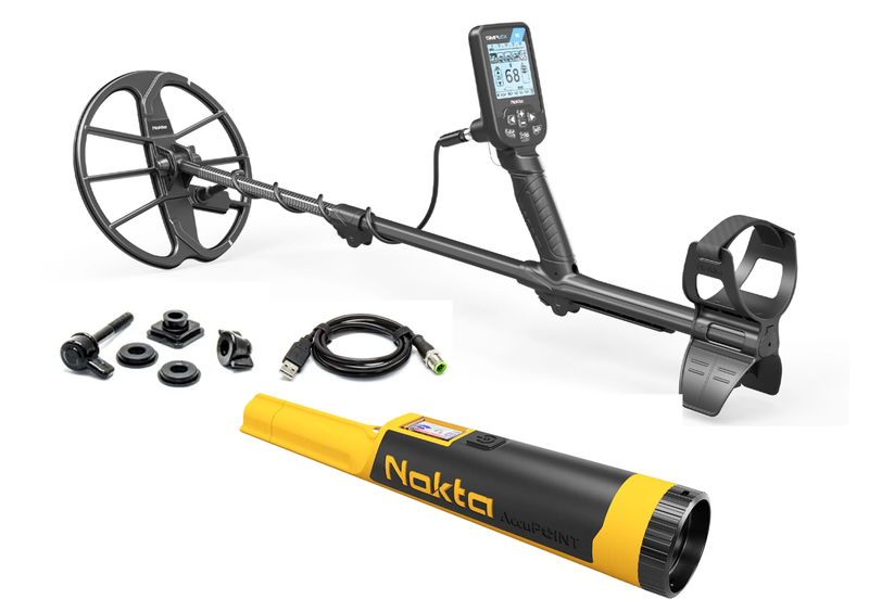 Load image into Gallery viewer, Nokta Simplex Bluetooth Metal Detector Promo Package with AccuPoint Pinpointer
