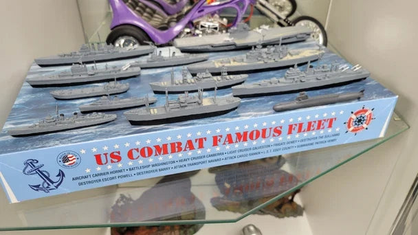 1:1200 US Combat Task Force Fleet (12 Famous Ships) Plastic Model Kit