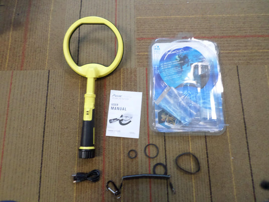 Open Box Nokta Makro Yellow PulseDive Scuba Metal Detector with 8″ Coil