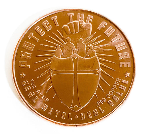 1 oz Copper Round - Bullion Not Bits