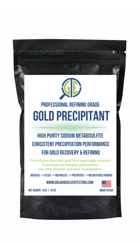 GTE Gold Recovery Kit – 2 lb Gold Precipitant (SMB) + 1 lb Urea for Aqua Regia Refining