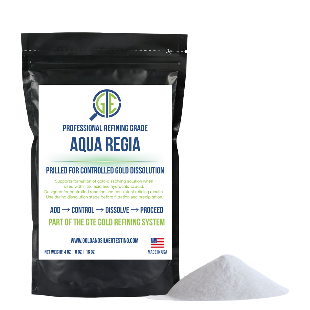 GTE Gold Recovery Kit – 2 lb Gold Precipitant (SMB) + 1 lb Urea for Aqua Regia Refining