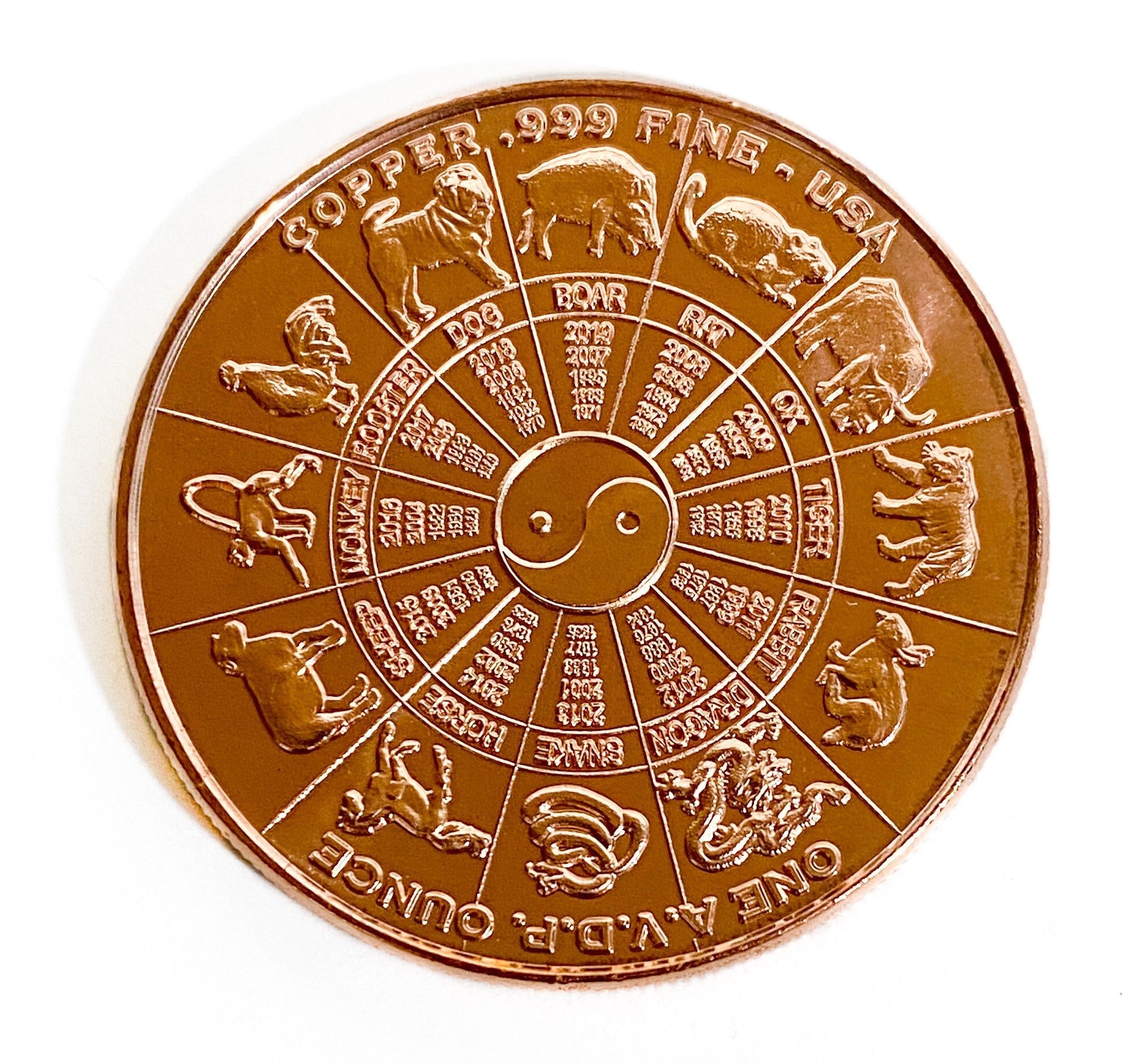 1 oz Copper Round - Sagittarius
