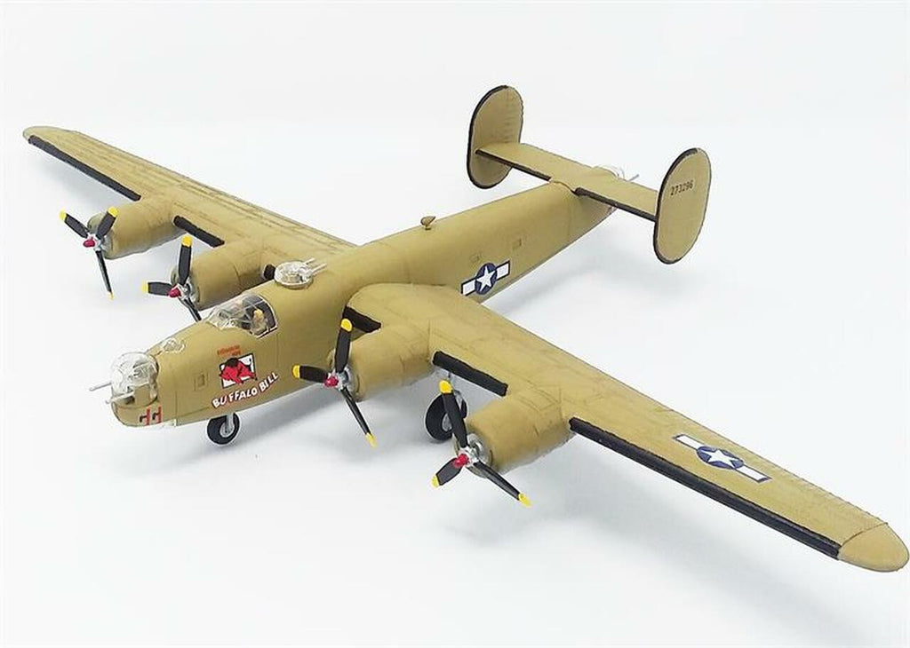 1:92 B-24J Liberator Bomber "Buffalo Bill" with Swivel Stand Plastic Model Kit