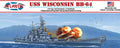 1:665 USS Wisconsin (BB-64) Iowa-Class Battleship 16 Inch Plastic Model Kit