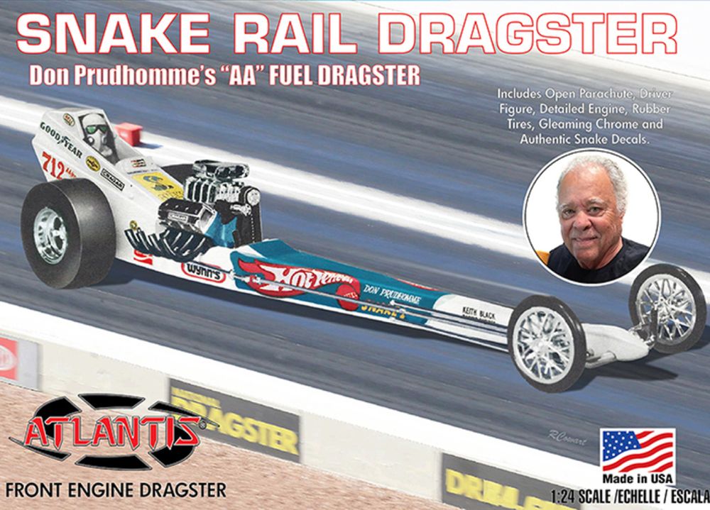 1:24 Don the Snake Prudhomme's "AA" Fuel Front Engine Rail Dragster Plastic Model Kit