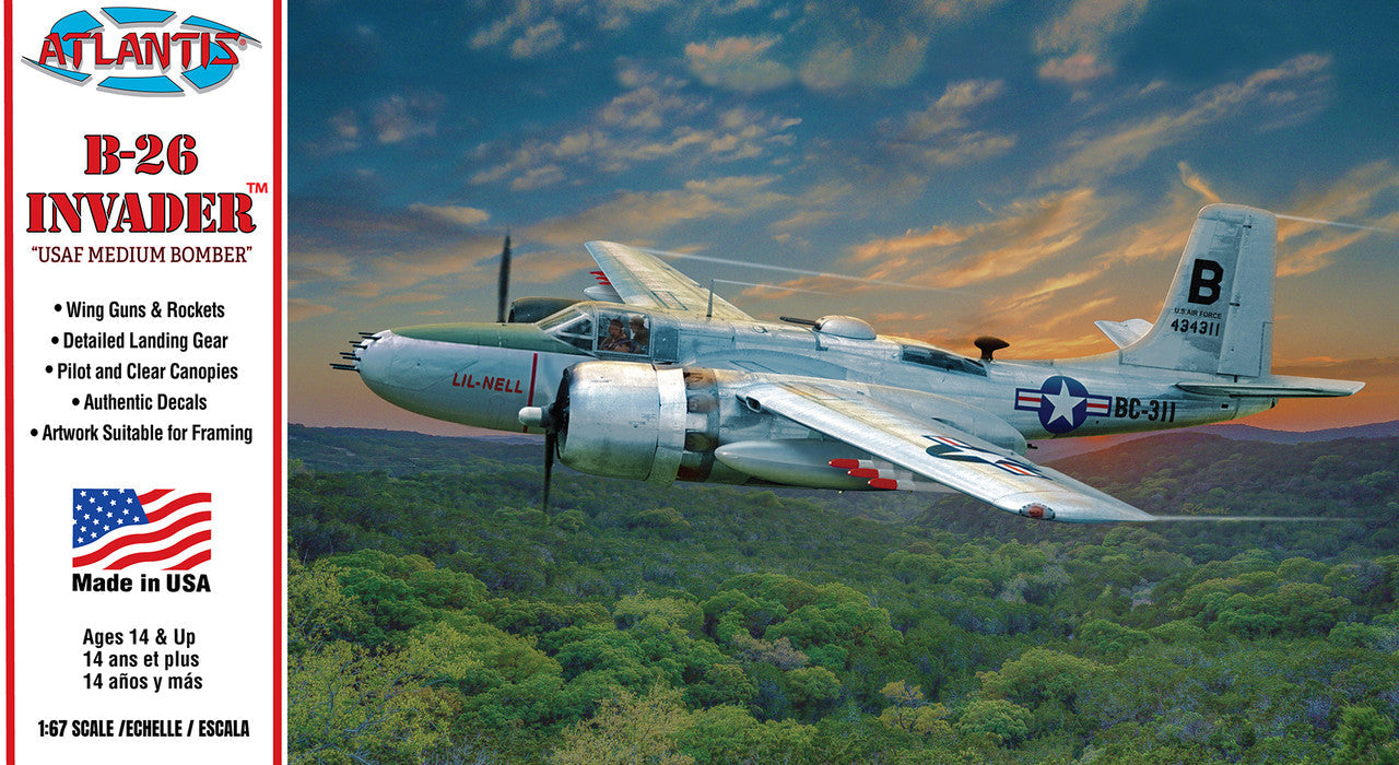 1:67 B-26 Invader Medium Bomber United States Air Force (USAF)