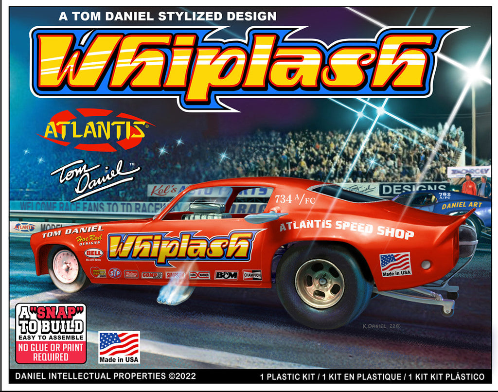 1:32 Tom Daniel - Whiplash Classic Funny Car - A Tom Daniel Stylized Design (Snap Kit)
