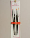 Golden Taklon Brush Set, in 4 Sizes