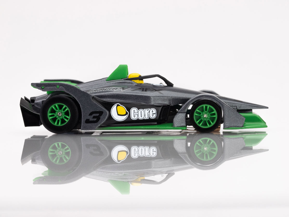 Formula N #3 Silver/Green HO Scale Slot Car