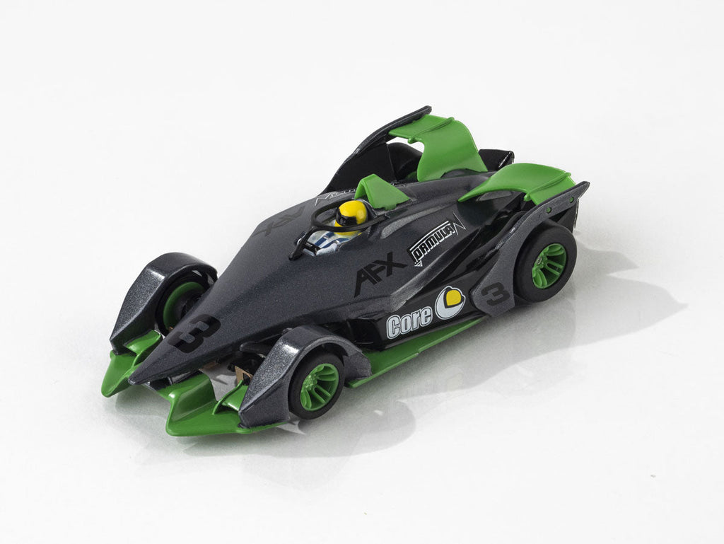 Formula N #3 Silver/Green HO Scale Slot Car
