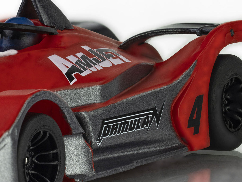 Formula N #4 Red/Gray HO Scale Slot Car