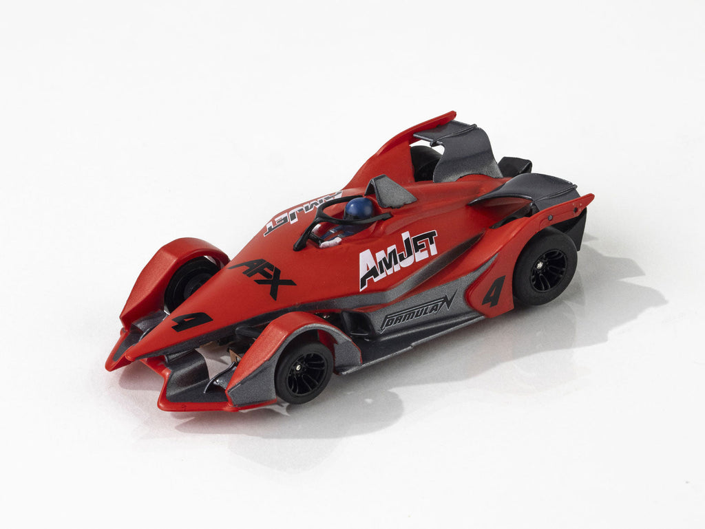Formula N #4 Red/Gray HO Scale Slot Car