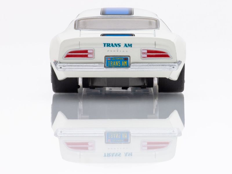 1970 Firebird TransAm, White/ Blue, HO Scale Slot Car