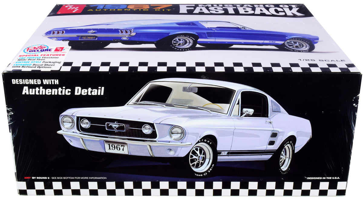 AMT - Skill 2 Model Kit 1967 Ford Mustang GT Fastback 1/25 Scale Model by AMT