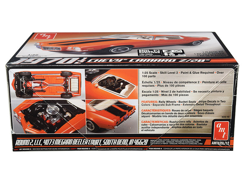 AMT - Skill 2 Model Kit 1970 1/2 Chevrolet Camaro Z/28 1/25 Scale Model