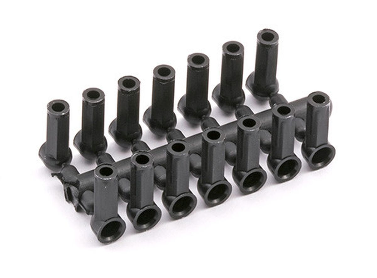 Ball Cups, Molded, Black (18 pcs)