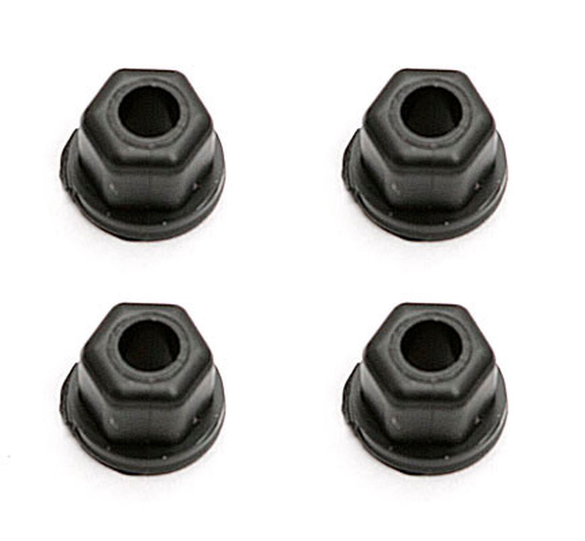 Locknuts, 4-40/5-40, Flanged, Black Nylon