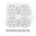 DC10 FT Adjustable Wheel Face Plate, White