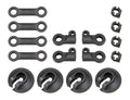 RC8B4 Spring Cups and Shock Rod Ends