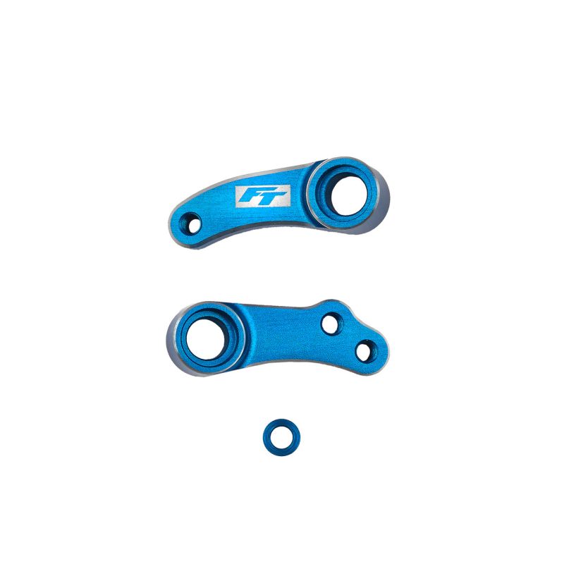 Team Associated - RC10B84 FT Aluminum Steering Bellcranks, Blue