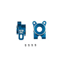 RC10B7 FT Aluminum Hrc Rear Hubs -4 Offset, Blue