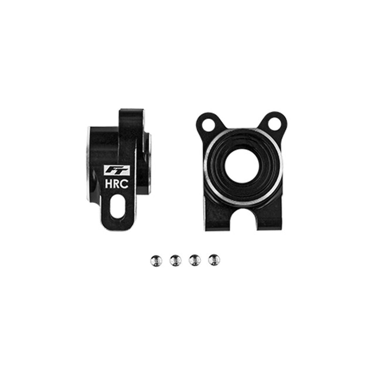 RC10B7 FT Aluminum Hrc Rear Hubs, 4- Offset, Black