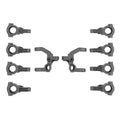 RC10B7.1 Caster and Steering Block Set, Carbon