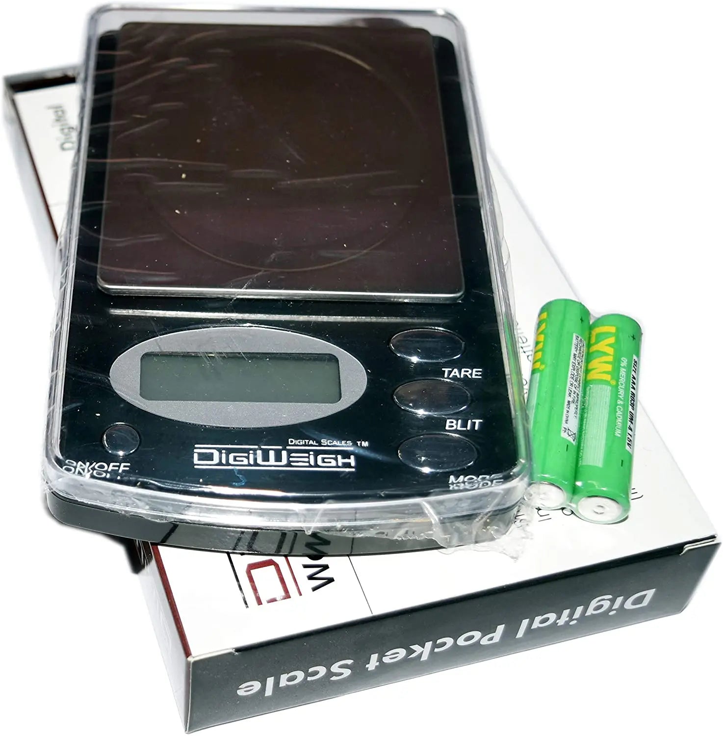 DigiWeigh DW-100AX Precision Digital Scale – 100g x 0.01g | Gram, Ounce, Carat, Grain Modes | Lab, Jewelry, Reloading, Gemstone Use