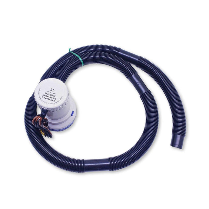 Bilge Pump 2000 GPH + 5 ft of hose