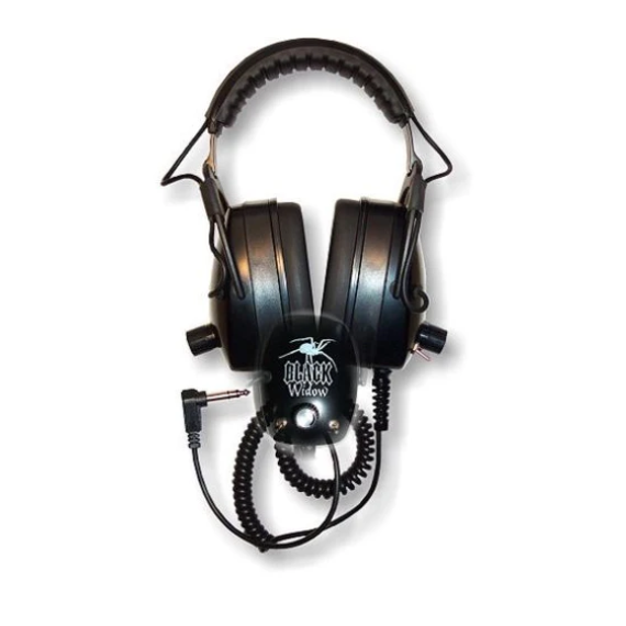 DetectorPro Black Widow Metal Detector Headphones, 1/4