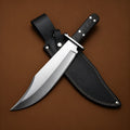 Condor Undertaker Bowie Fixed Blade Knife – Stainless Steel Hunting Knife With Leather Sheath