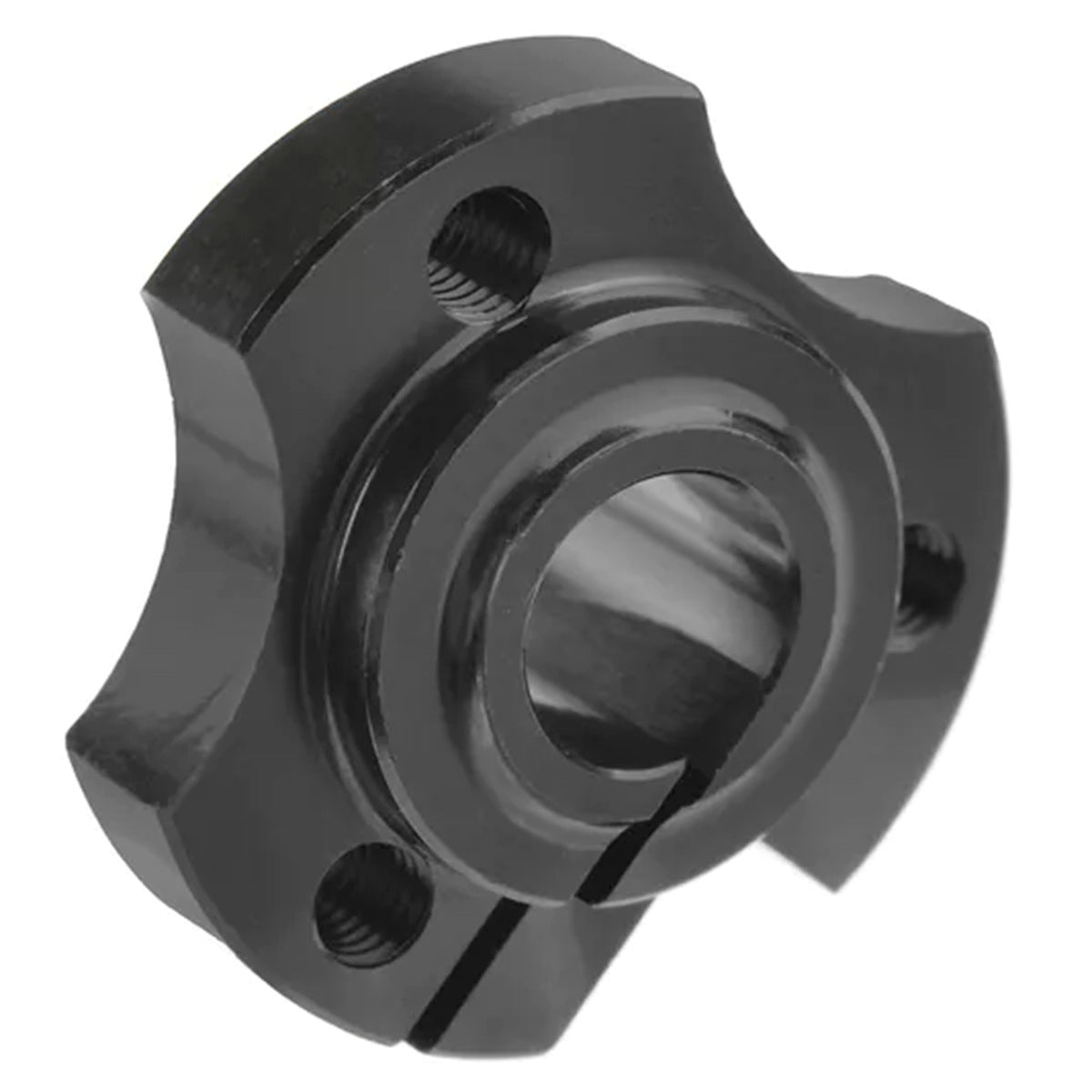 Wheel Hub - Solid Axle - Aluminum - Black - 1 pc