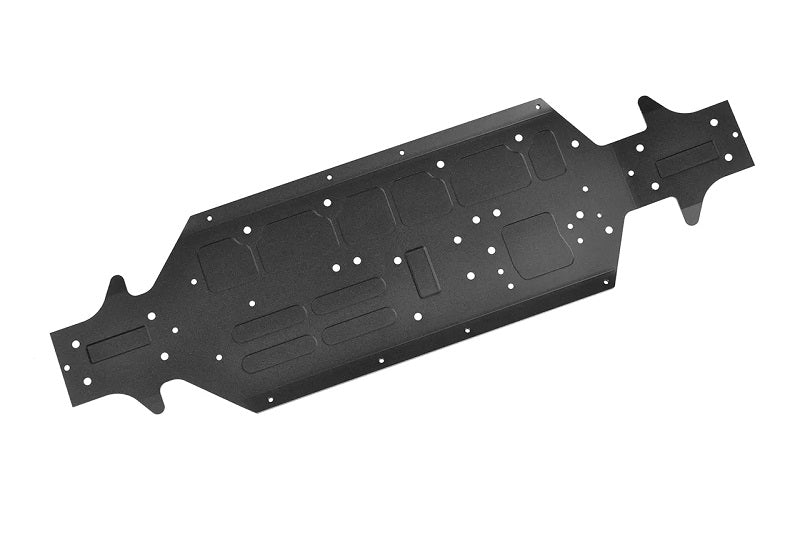Chassis, SWB, SBX-825, Xtreme, Swiss Made 7075 T6, 3mm, Hard Anodised, Black, Made in Italy