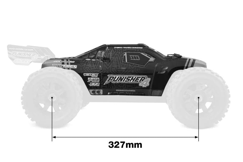 Polycarbonate Body - Punisher 4 - Painted - Cut - Decals - Color Blue - 1pc