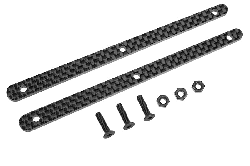 Team Corally - Chassis Brace Stiffener - Rear - Graphite 2.5mm, Kronos, Shogun
