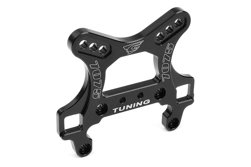 Front Shock Tower, 5mm Swiss 7075 T6 Aluminum, Black, fits Python XP, Radix 4s, Radix 6S