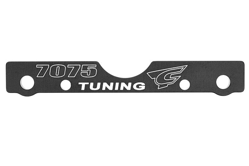 Suspension Arm Mount - FR - Swiss Made 7075 T6 - 3mm - Hard Anodized - Black - Made In Italy