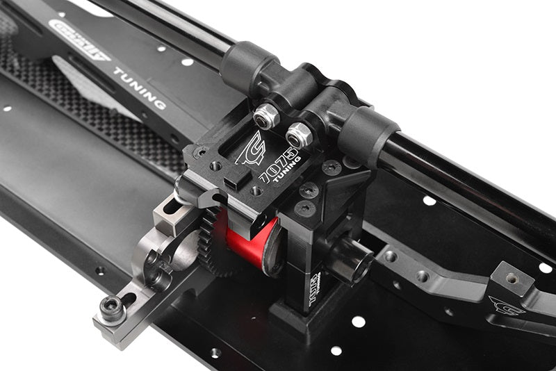 Center Diff Plate, Chassis Brace Holder, Swiss Made 7075 T6, Black, Made in Italy