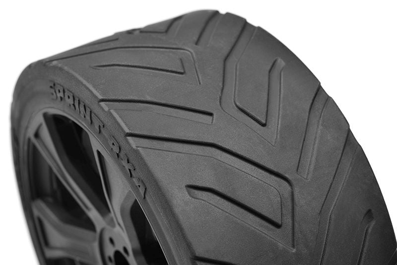 Sprint RXA, Asuga XLR Street Tires, Low Profile, Glued on Black Rims, 1 pair