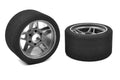 Attack Foam Tires, for 1/8 Circuit, 32 Shore, Front, Carbon Rims, 69mm